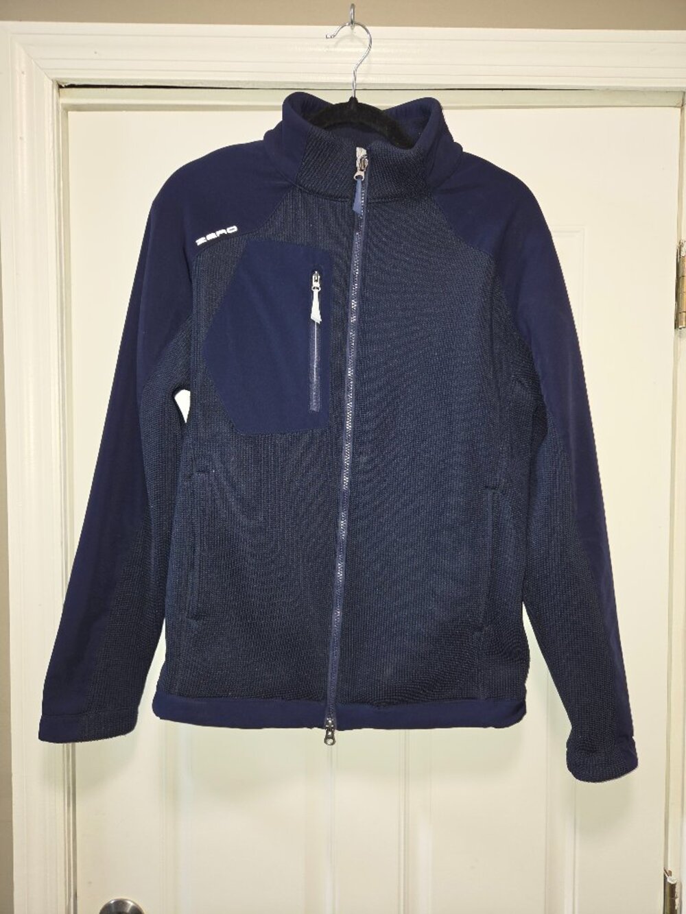 Zero Restriction Full Zip Performance Jacket Navy Mens S US Navy Battle Excell